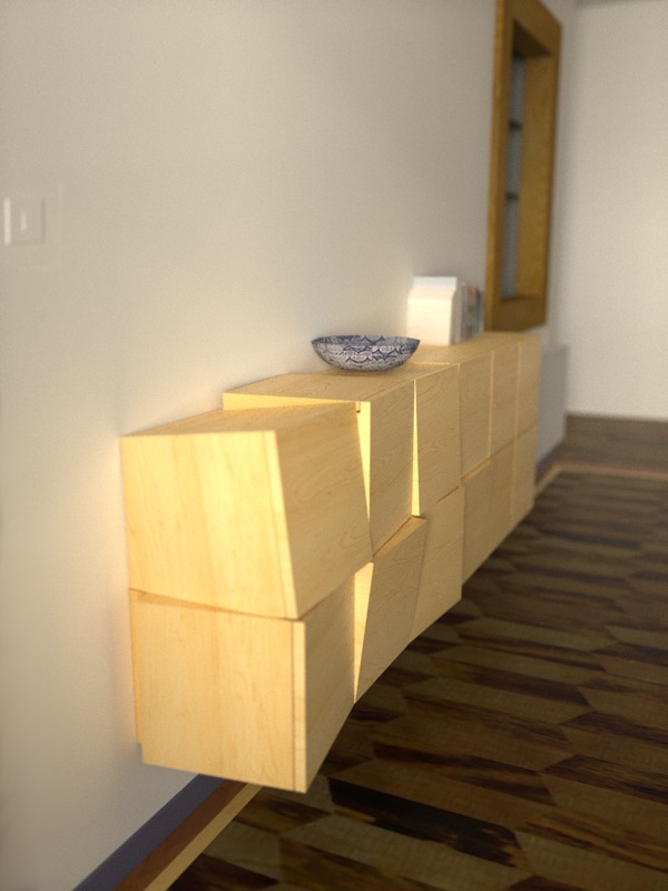 Long meuble bas - Damien Jorrand - l'Atelier de Design